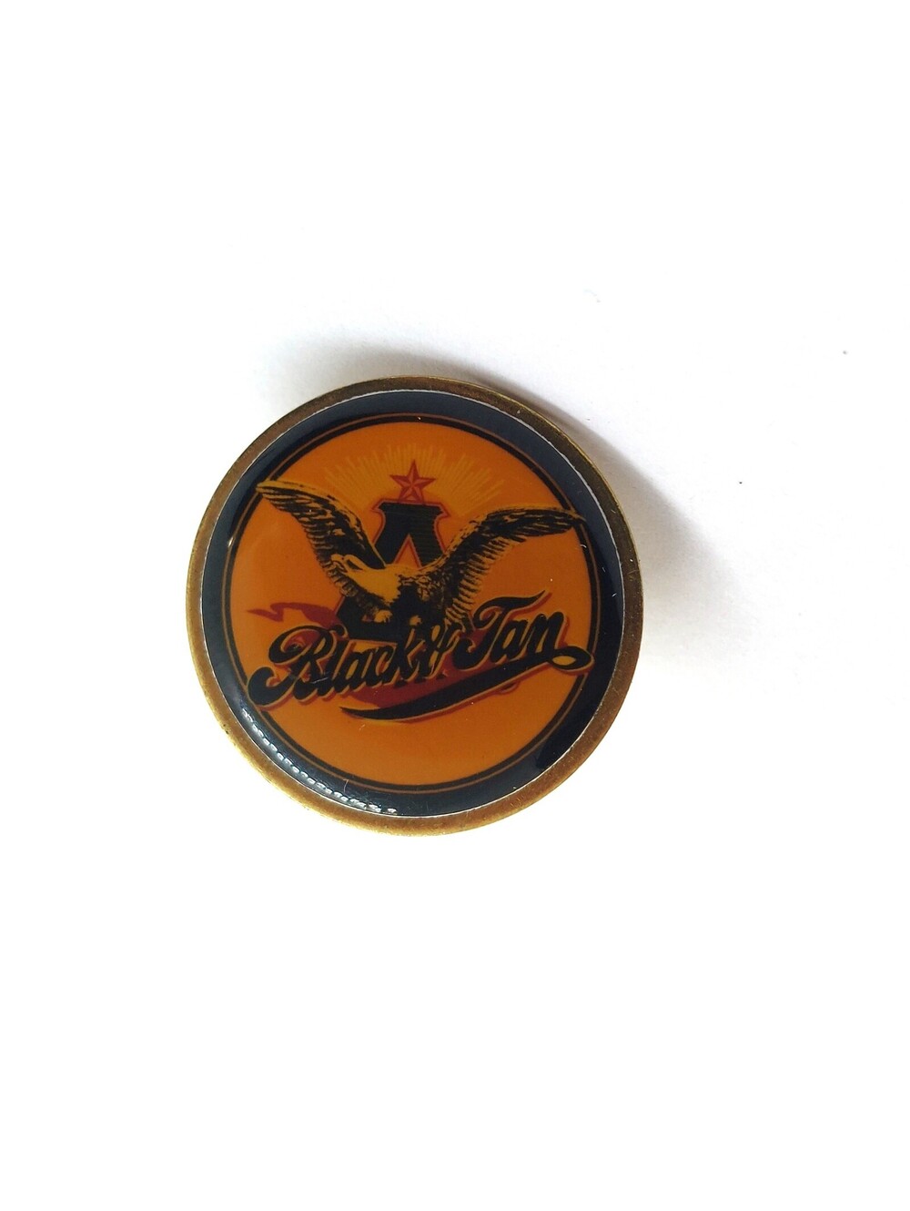 Black n Tan Craft Beer Brewery Eagle Star Logo Enamel Pin Brewing Souvenir